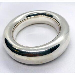 Tiffany & Co Sterling Silver 925 Donut Doughnut (1981) Bangle Bracelet